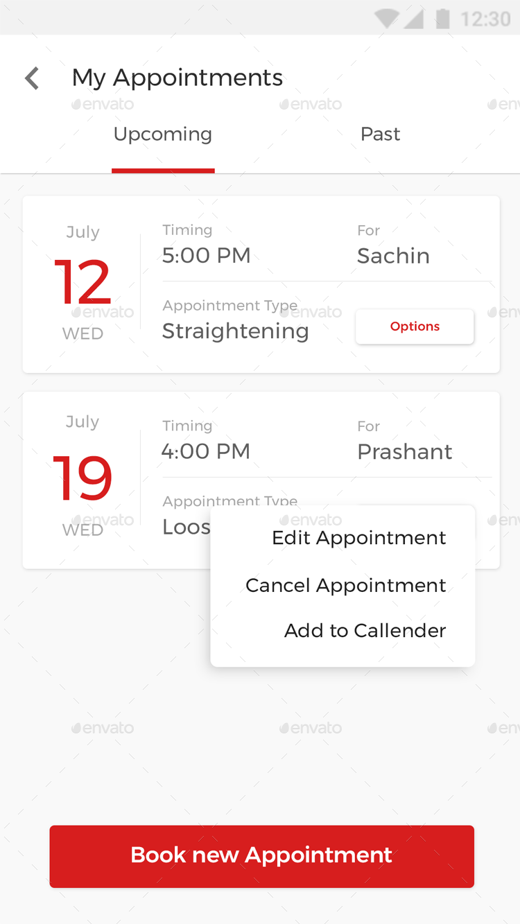 Online Doctor Appointment Booking App UI Kit Dentist Appointment App